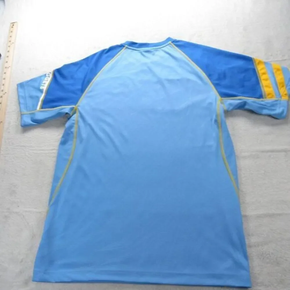 Denver Nuggets Shirt Mens Small Adidas Blue‎ Crew Neck Short Sleeve Pullover NBA